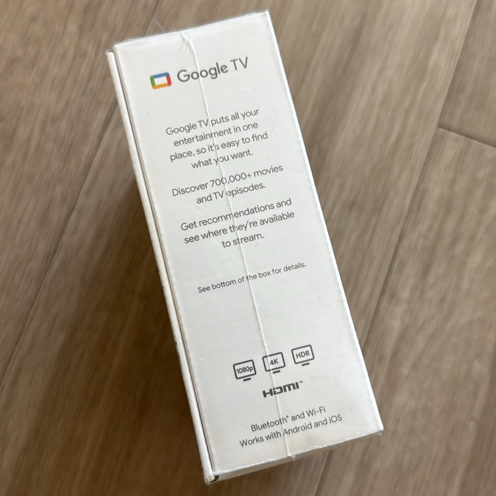 Sealed Google Chromecast with Google TV 4K - Picture 2 of 6